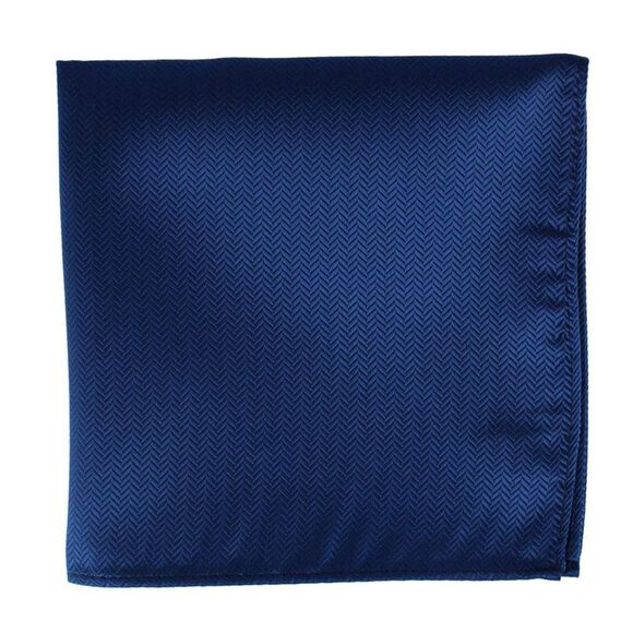 Ascentix Etched Herringbone Twist Pocket Square - Picture 2 of 3